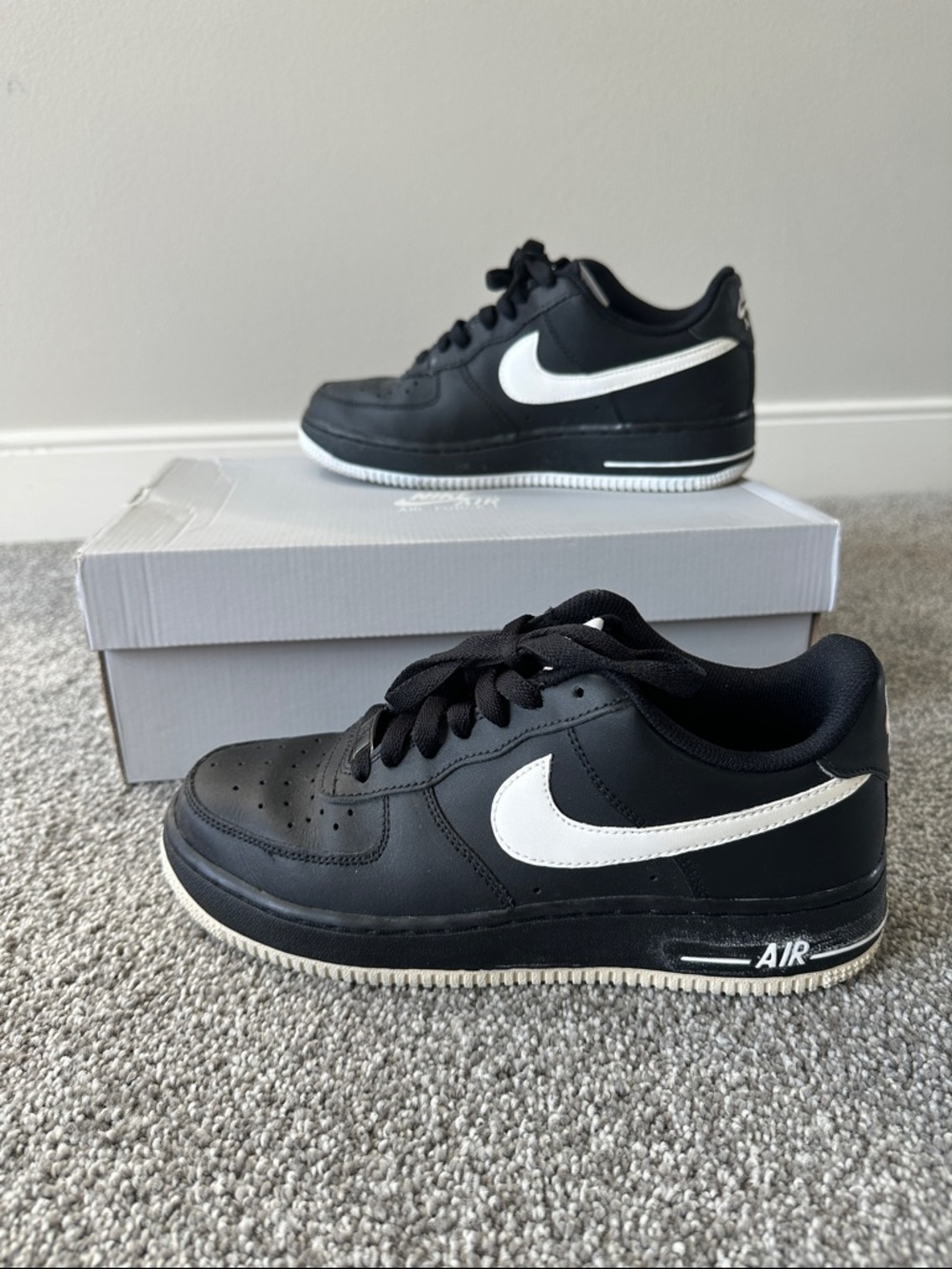 Nike Black and White Low-Top Sneakers